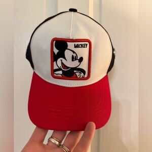 Mickey Mouse Red and White trucker hat